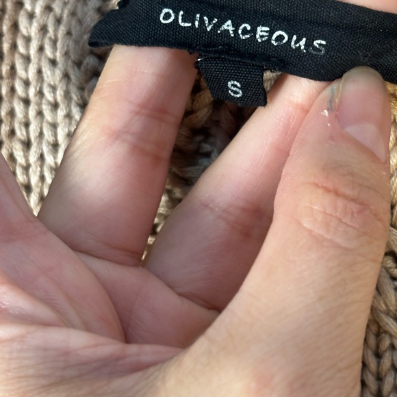 Olivaceous Taupe Cable-Knit Button-Front Cardigan - Picture 3 of 4